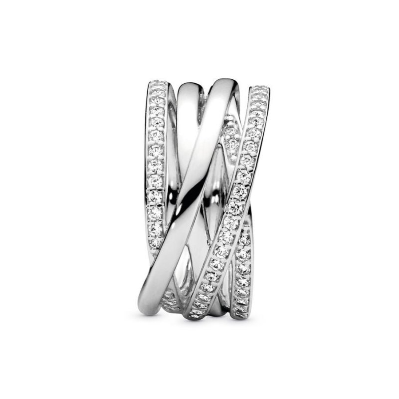 SILVER RING WITH CUBIC ZIRCONIA