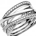 SILVER RING WITH CUBIC ZIRCONIA