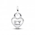 Charm Pendente Lucchetto "True Love"