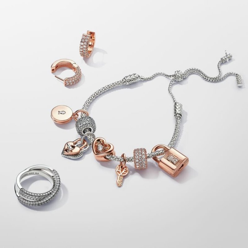 Charm Pendente Lucchetto "True Love"
