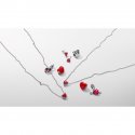 Charm Pendente Cuore con Freccia Vetro di Murano