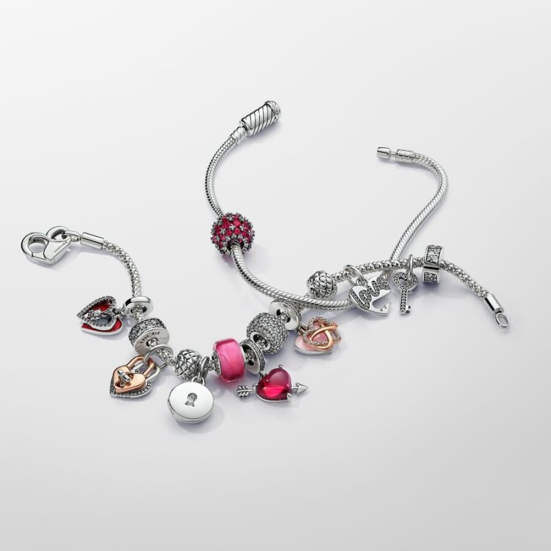 Charm Mini Vetro di Murano Rosa
