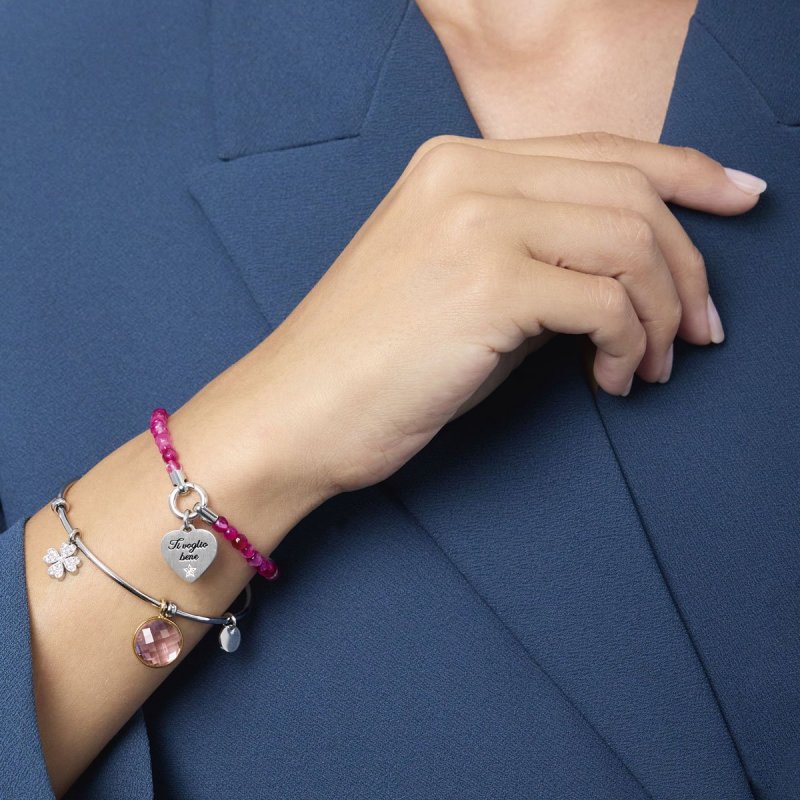Bracciale In Acciaio 316L Agata