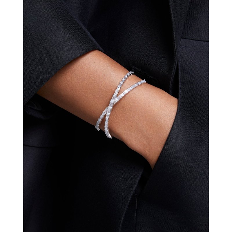 Swarovski - Bracciale Hyperbola - Donna - Argento