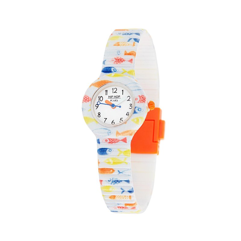 Hip Hop - Orologio Bambino - Happy Fish Blue - Silicone