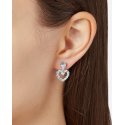 Orecchini Pendenti Con Cuore Della Collezione Chiara Ferragni Infinity Love Diamond Heart Da Donna Placcati Rodio