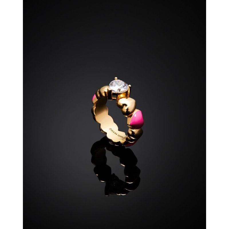 Anello Chiara Ferragni Cuoricino Neon Da Donna