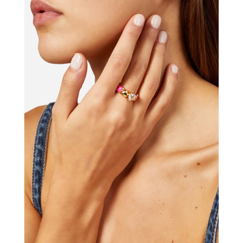 Anello Chiara Ferragni Cuoricino Neon Da Donna