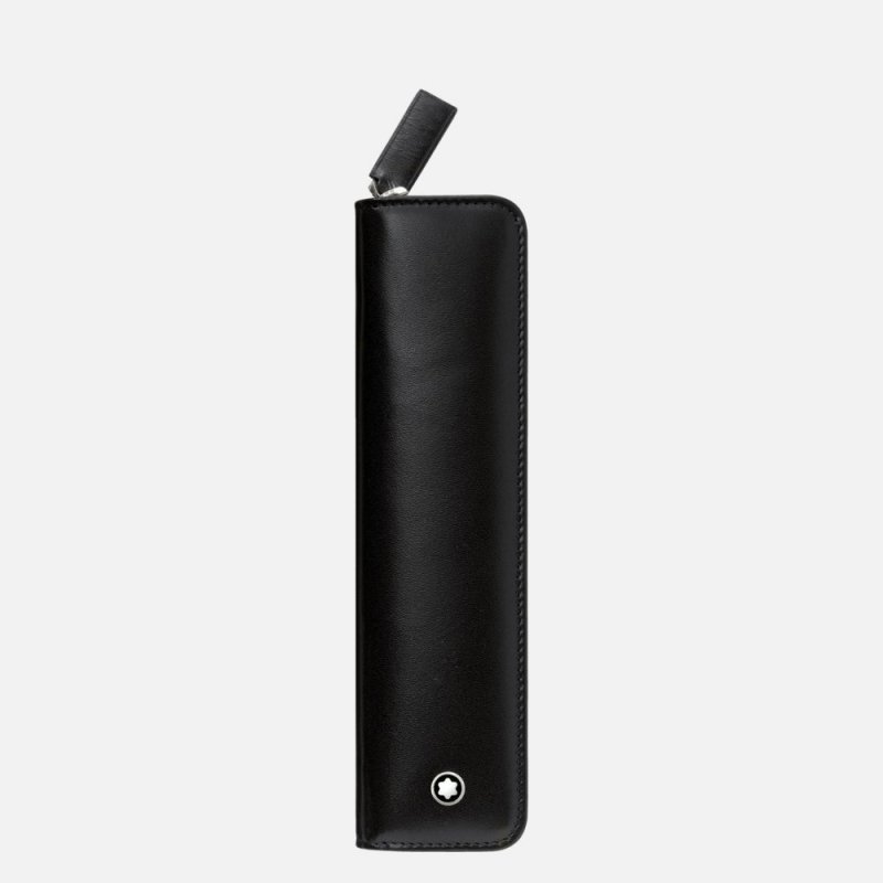 Montblanc - Astuccio Meisterstück - Pelle - Nero