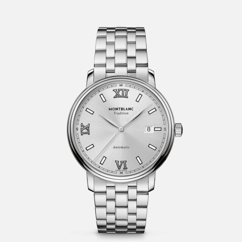 Montblanc - Tradition Automatic Date - Acciaio - 40Mm