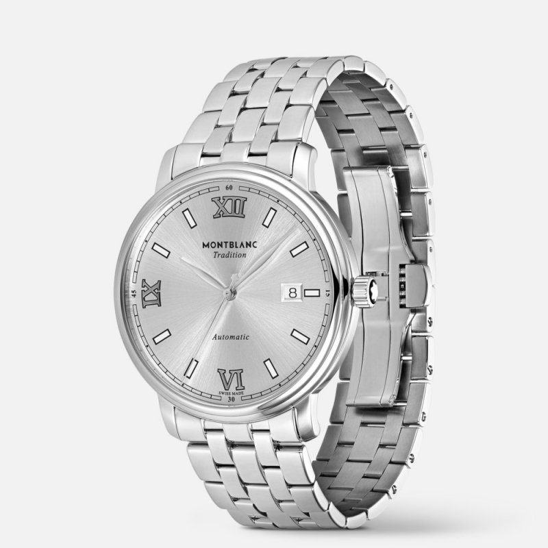 Montblanc - Tradition Automatic Date - Acciaio - 40Mm
