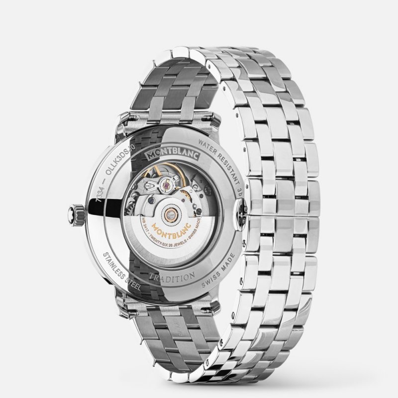 Montblanc - Tradition Automatic Date - Acciaio - 40Mm