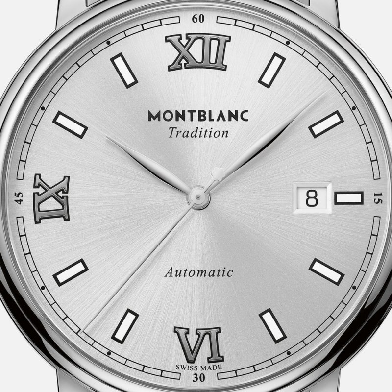 Montblanc - Tradition Automatic Date - Acciaio - 40Mm