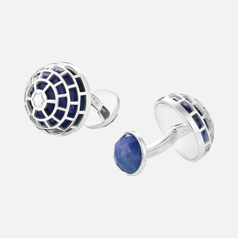 Montblanc - Gemelli Meisterstück - Sodalite - Argento