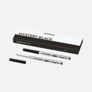 2 refill per penna a sfera fini, Mystery Black (nero)
