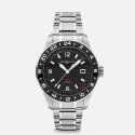 Montblanc - 1858 Gmt - Acciaio - Quadrante Nero