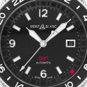 Montblanc - 1858 Gmt - Acciaio - Quadrante Nero