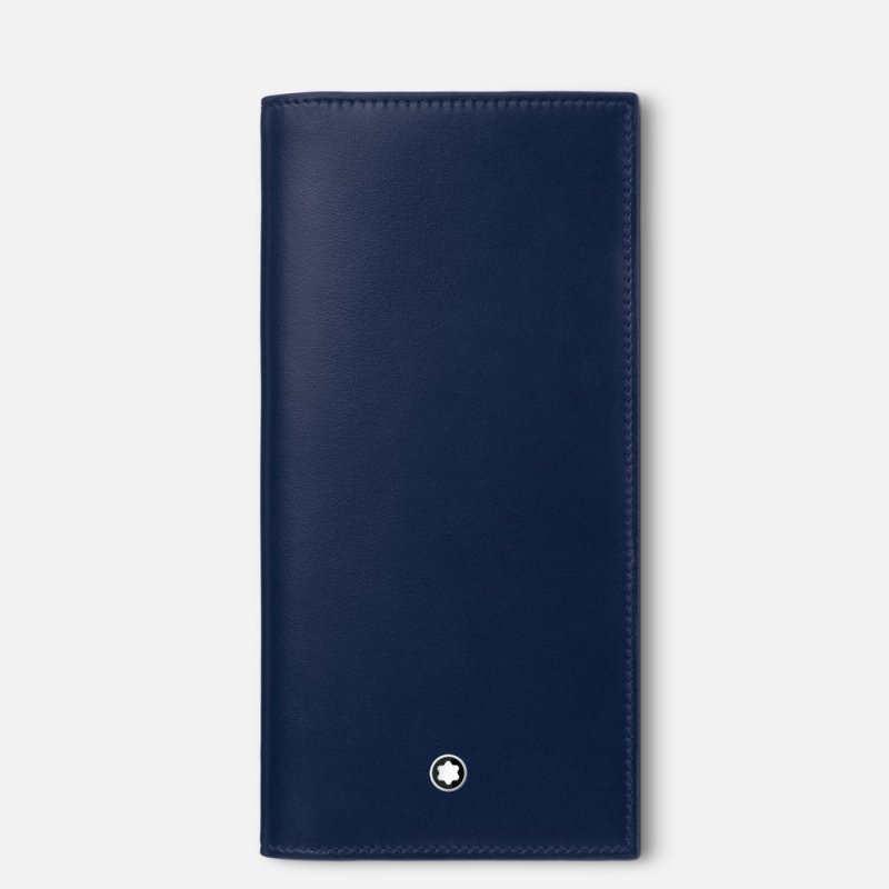 Montblanc - Portafoglio Meisterstück - Ink Blue - Pelle