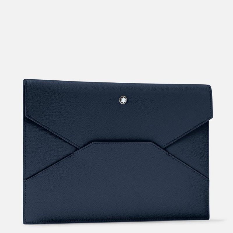 Montblanc - Pochette Envelope - Pelle - Ink Blue