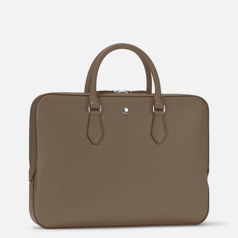Montblanc - Borsa Portadocumenti Sartorial - Pelle - Mastic