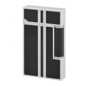 St Dupont - Ligne 2 Palladio Spazzolato - Fiamma Larga - Lacca Nera