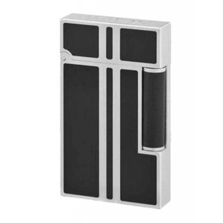 St Dupont - Ligne 2 Palladio Spazzolato - Fiamma Larga - Lacca Nera