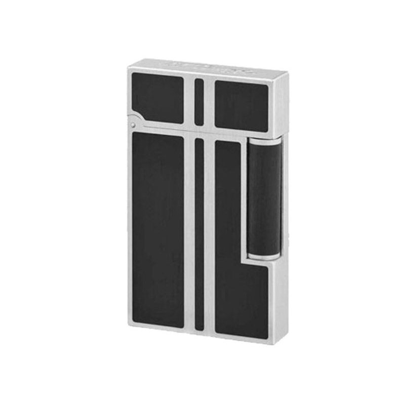 St Dupont - Ligne 2 Palladio Spazzolato - Fiamma Larga - Lacca Nera