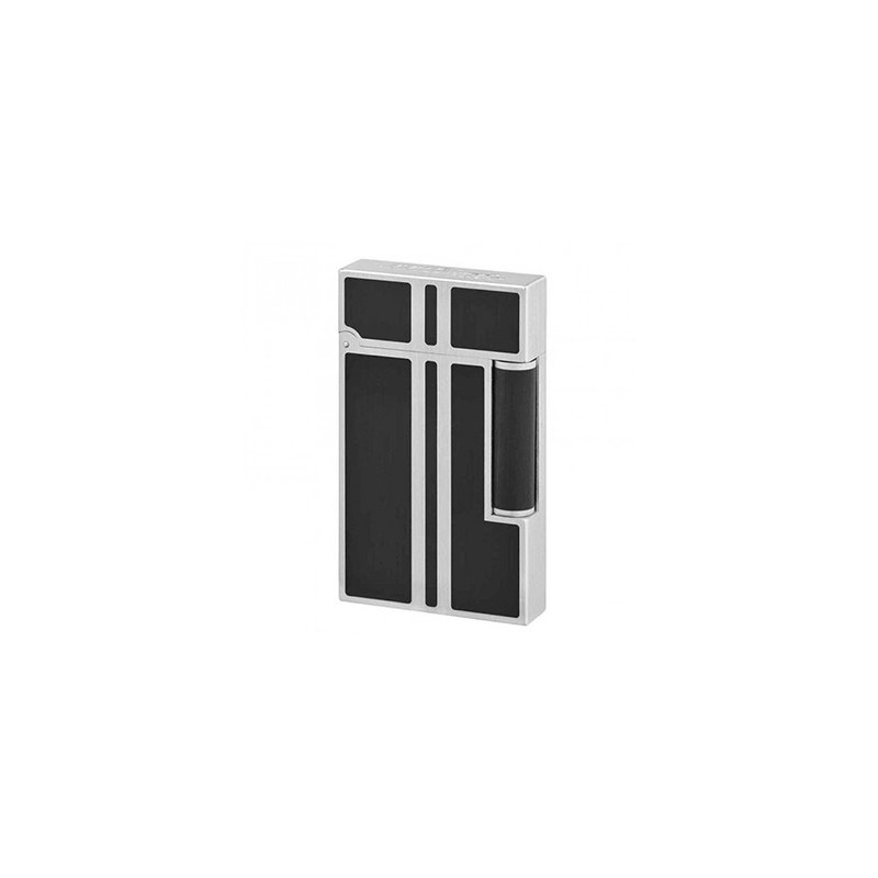 St Dupont - Ligne 2 Palladio Spazzolato - Fiamma Larga - Lacca Nera