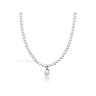 Miluna - Collana Donna - Perle Boule - Oro