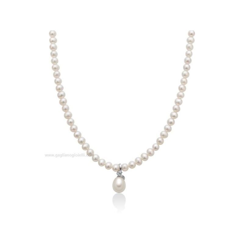 Miluna - Collana Donna - Perle Boule - Oro
