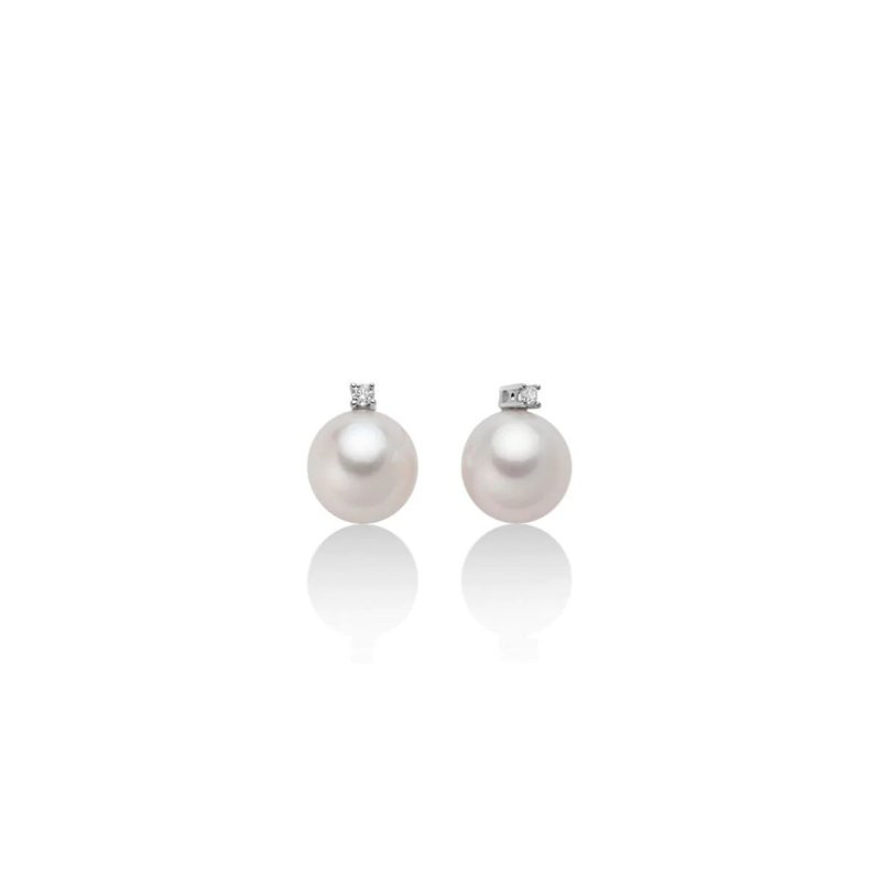 Orecchini con Perla 7.5mm e Diamante PER2667