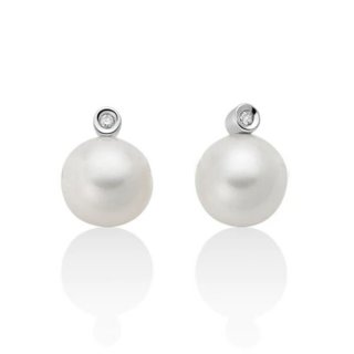 Orecchini con Perla 7.5mm e Diamante PER2667