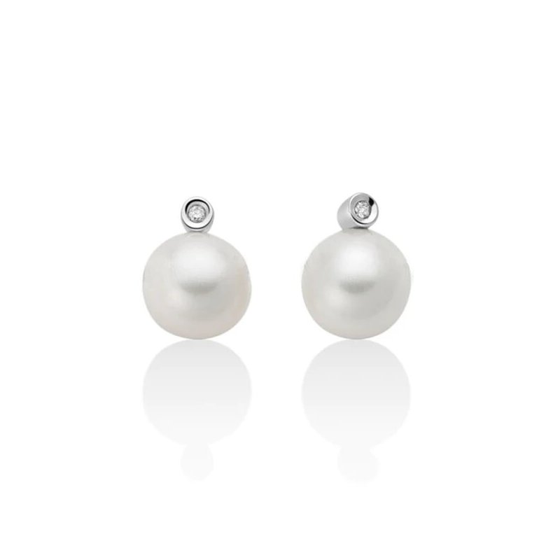 Orecchini con Perla 7.5mm e Diamante PER2667