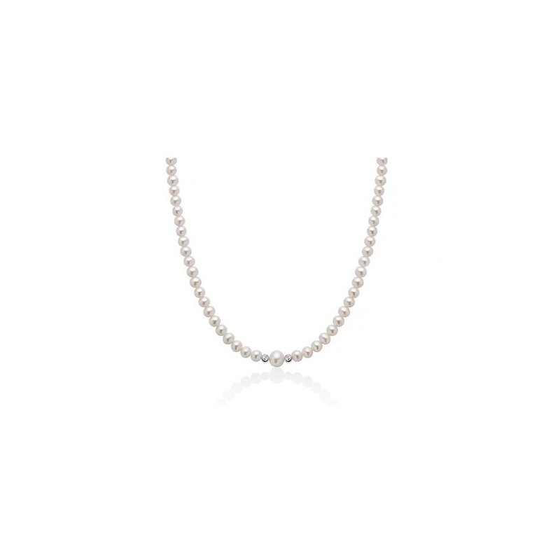 Miluna - Collana Perle - Oro 750/1000 - Elegante