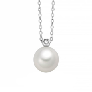 Miluna - Collana Pcl6428 - Perla E Diamante