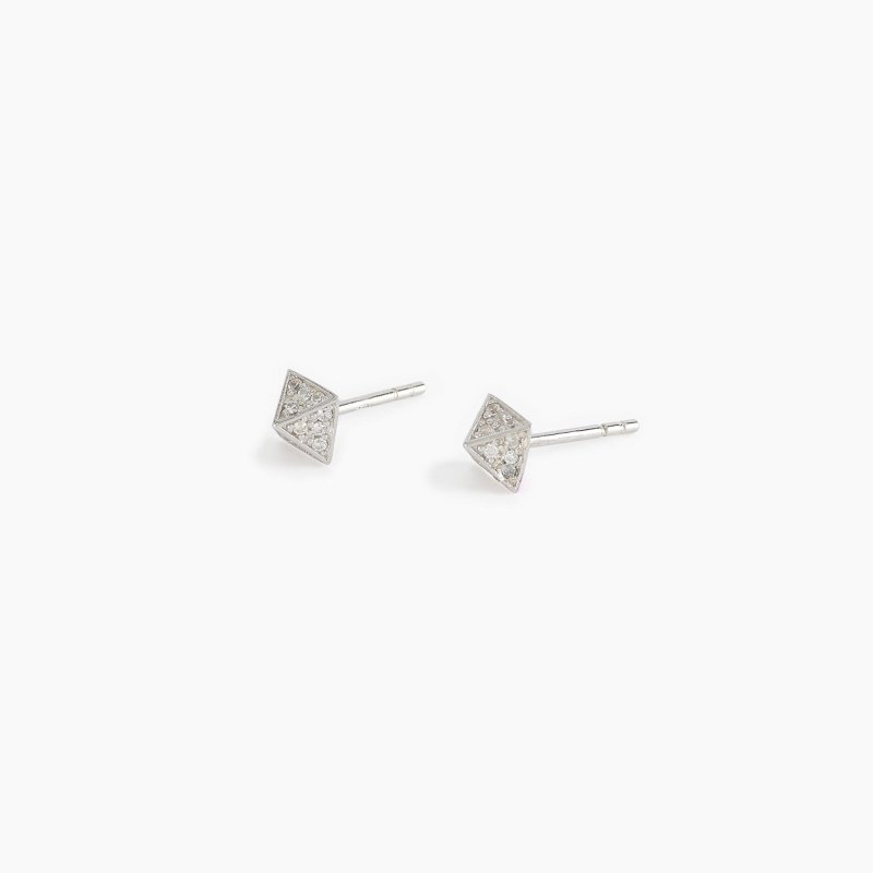 Orecchini In Argento 925 Con Zirconi - Borchia