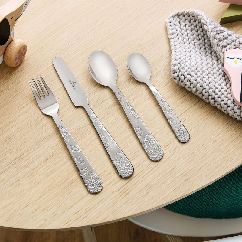 Hungry as a Bear posate per bambini, 4 pezzi