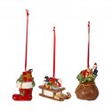 Nostalgic Ornaments Set Di Addobbi Motivo Regali, Multicolore, 3 Pezzi, 6,3 Cm