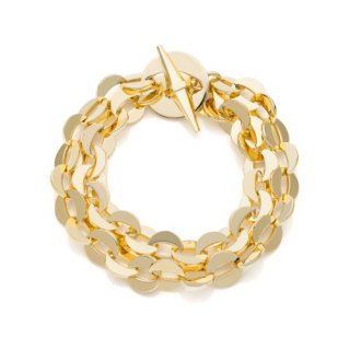 Bracciale Due File Di Catena Tonda Dinamica