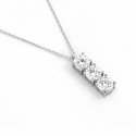 Collana Trilogy In Argento Bianco