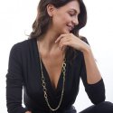 Collana in bronzo dorato
