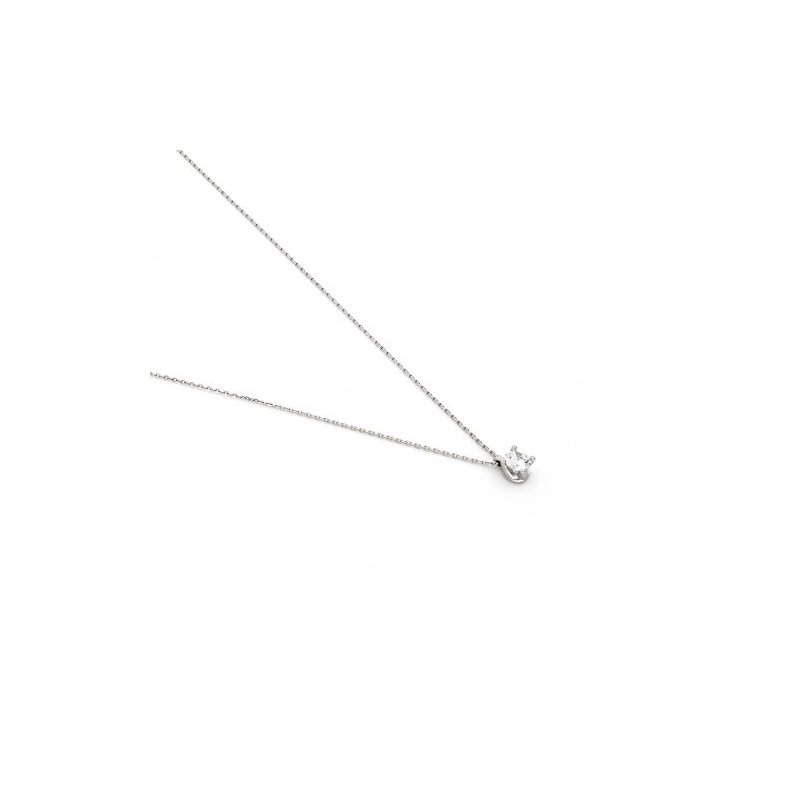 Collana Cubic Zirconia Maxi In Argento Bianco