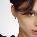 Orecchini In Argento Con Cubic Zirconia Rosa