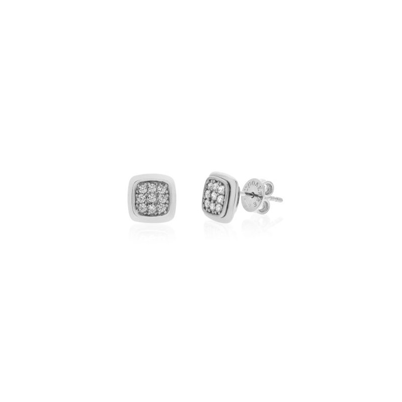 Orecchini In Argento E Pavé Di Zirconia Cubica
