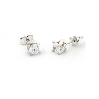 Orecchini Cubic Zirconia In Argento Bianco