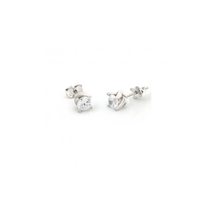 Orecchini Cubic Zirconia In Argento Bianco