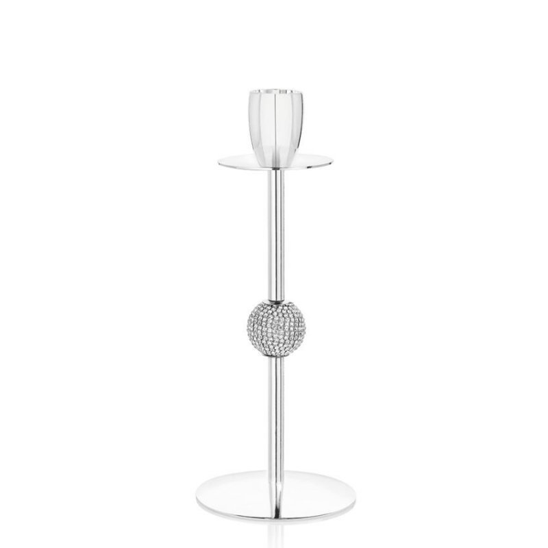 Ottaviani - Candeliere In Metallo - Strass - H.Cm.20,5