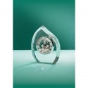 Orologio in cristallo cm.15x5x18,5