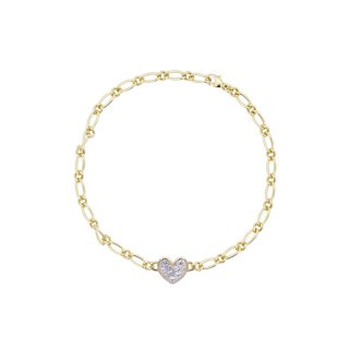 Bracciale Catena Cheval Cuore Small Pavè - Shapes