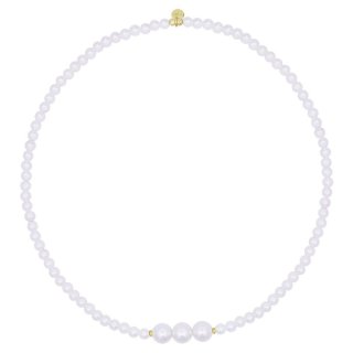 Girocollo Elastico Choker 3 Perle - Whiteside